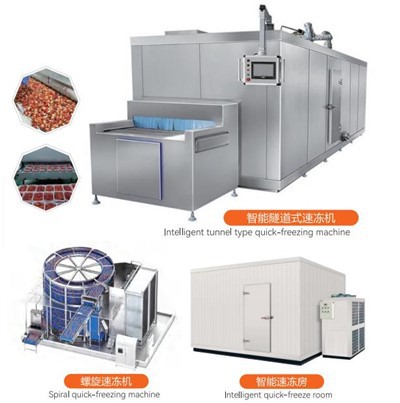 Небольшая туннельная морозильная камера IQF